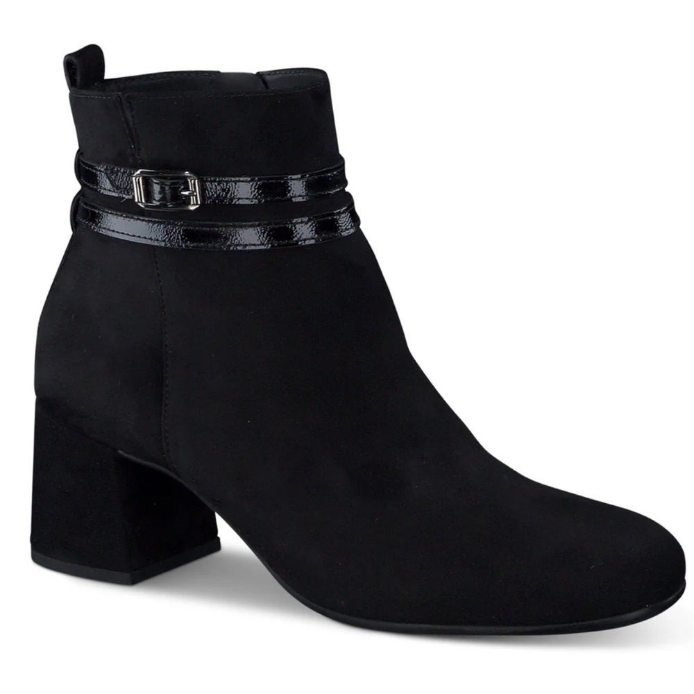 $499 NEW Paul Green Sydney Suede Buckle Ankle heel boot women size 4.5